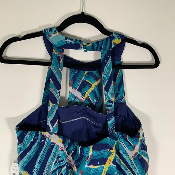 Bisou Bisou Dress Women’s 10 Blue Cutout High Neckline Party Dress NWT - Picture 10 of 12